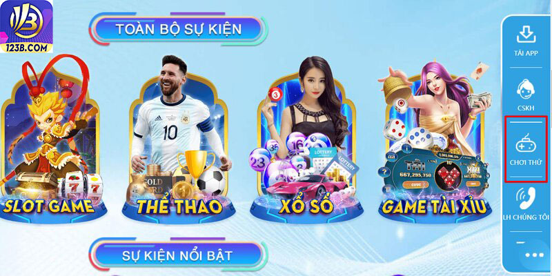 Câu hỏi thường gặp tại 123B 7 Chế độ chơi thử trên giao diện nhà cái