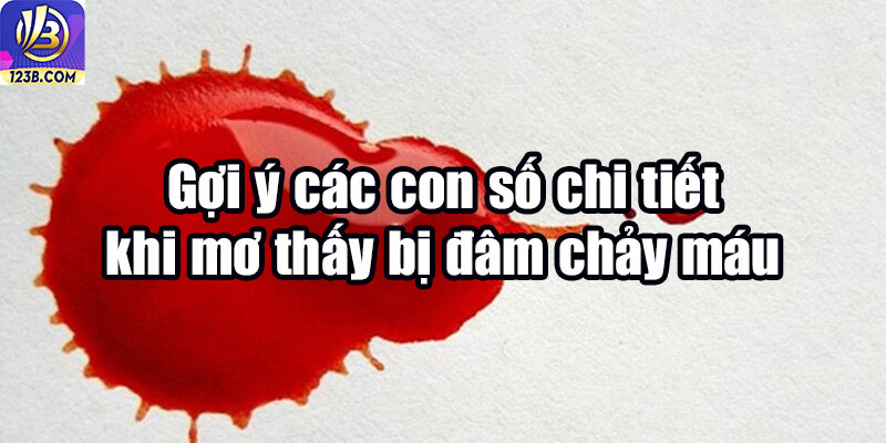 Nằm Mơ Thấy Mình Bị Đâm Chảy Máu Thì Đánh Lô Gì Là Chuẩn? 6 Gợi ý các con số chi tiết khi mở thấy bị đâm chảy máu