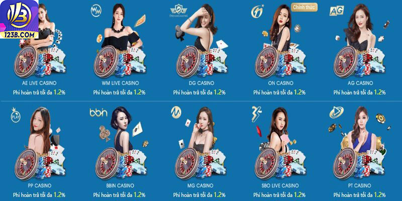 Tải App 123B 8 Kho game cá cược phong phú của app 123B