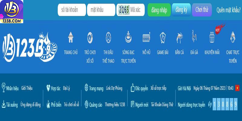 Đăng ký 123B 8 Những trò chơi tại 123B