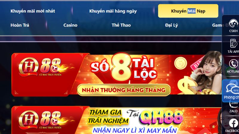 Top nhà cái tặng tiền miễn phí trải nghiệm hot nhất 2024 9 Nhận thưởng khuyến mãi để tham gia cá cược tại QH88