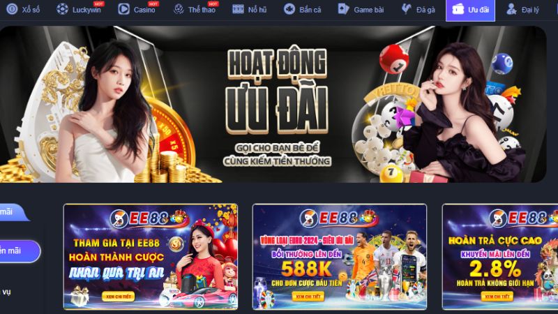 Top nhà cái tặng tiền miễn phí trải nghiệm hot nhất 2024 11 Tìm hiểu các khuyến mãi tặng tiền tại nhà cái EE88
